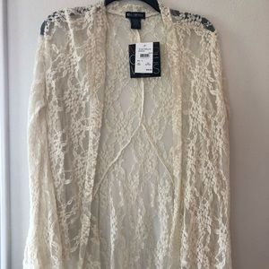 Ivory lace cardigan